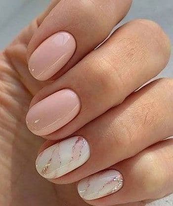 Marble Gel Mani at Meow Aesthetics