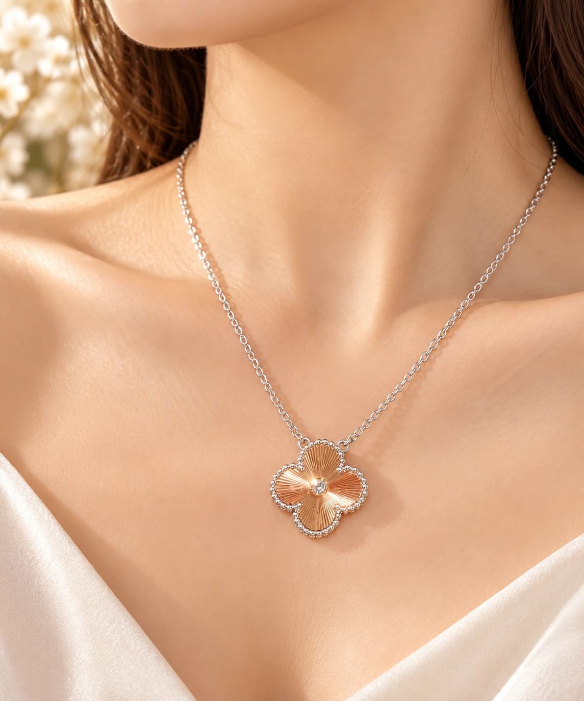 VCA holiday special necklace at Meow Aesthetics