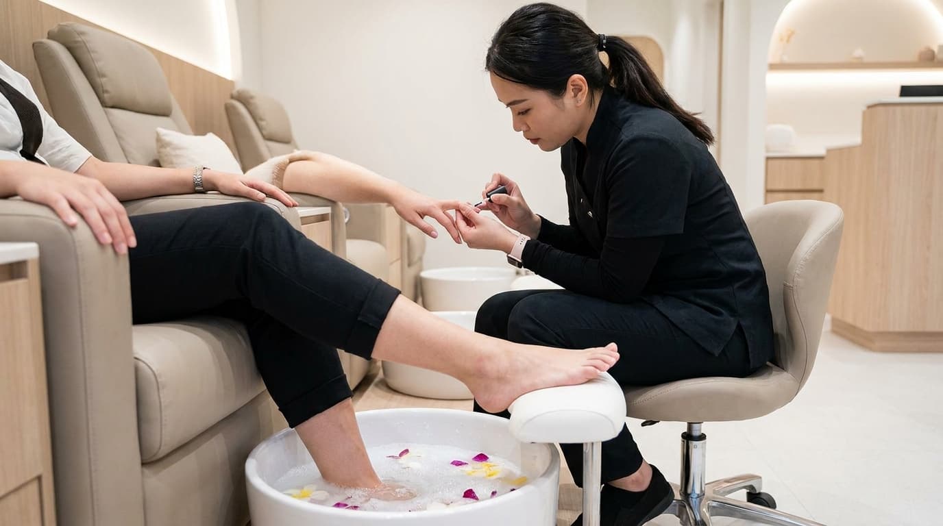 Classic Gel Mani & Pedi + Hand & Foot Spa at Meow Aesthetics
