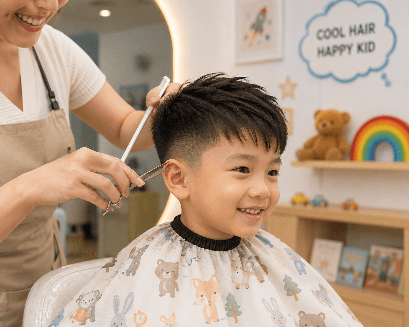Kids Hair Cut at Meow Aesthetics